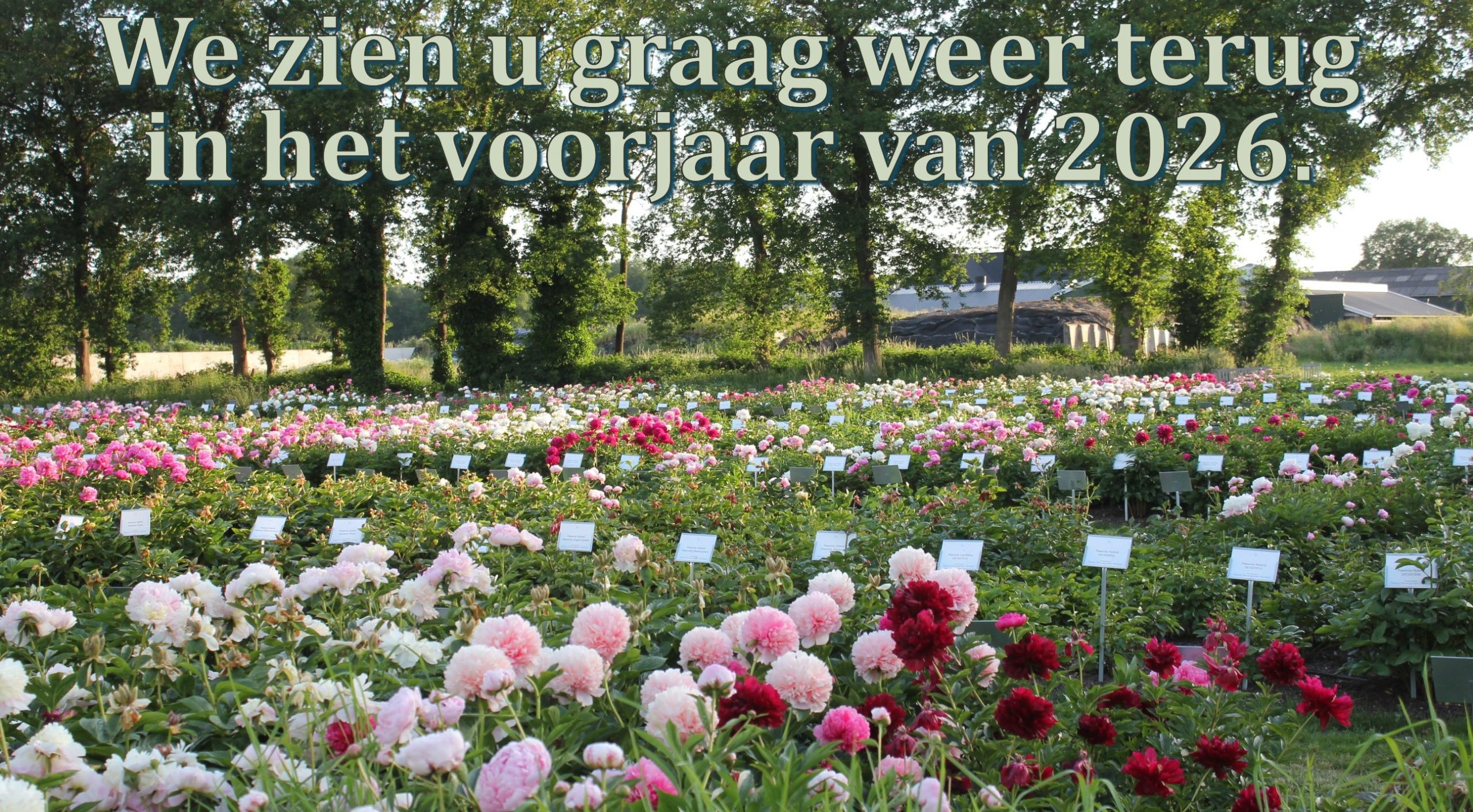 Peony Showgarden gesloten